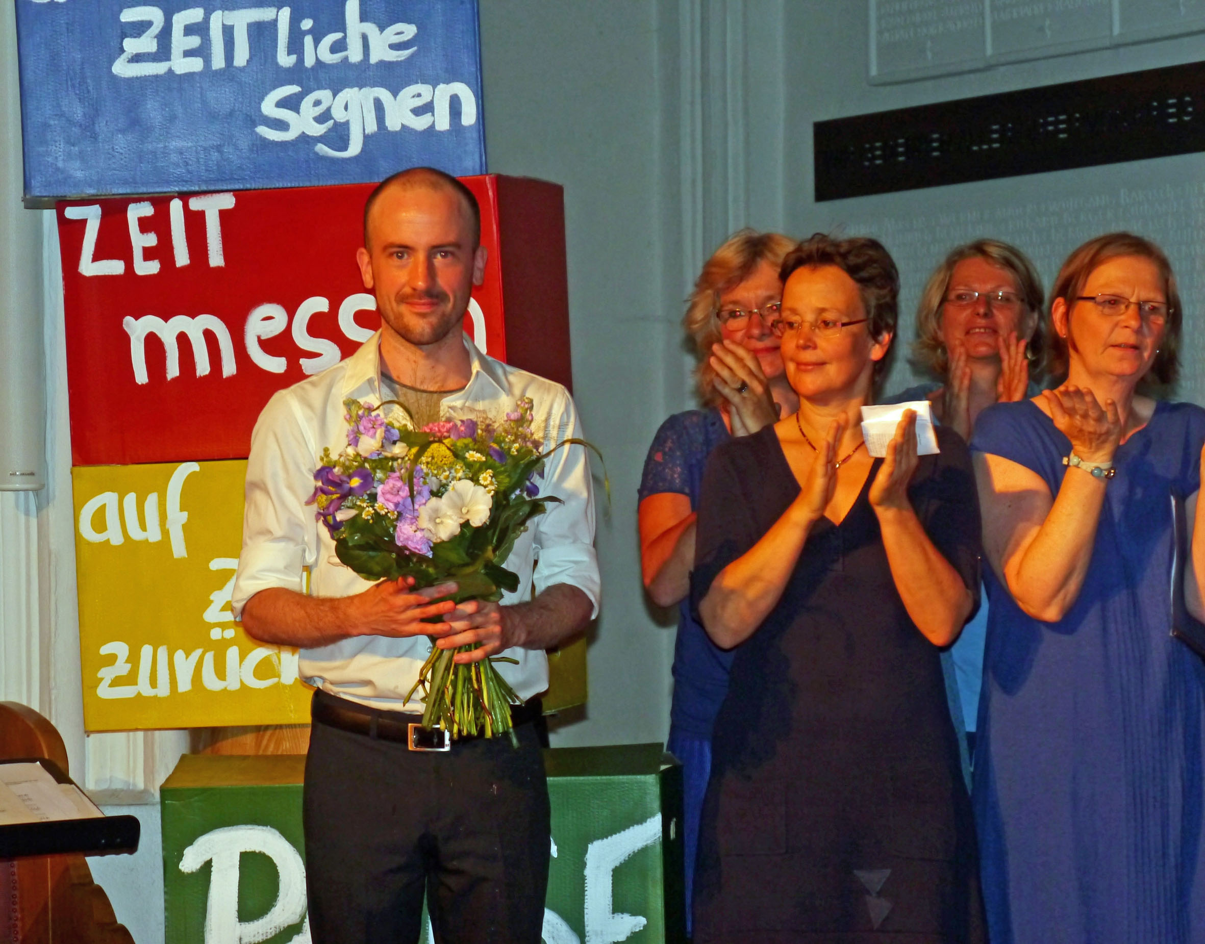 Blumen für den Dirigenten